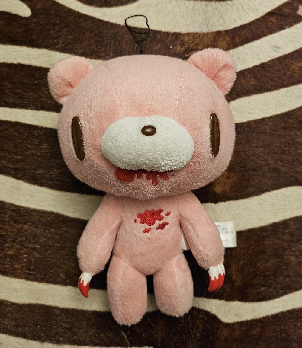 Gloomy Bear Pink 8" Plush Doll Anime OEM Blood Tounge Claws Great Eastern